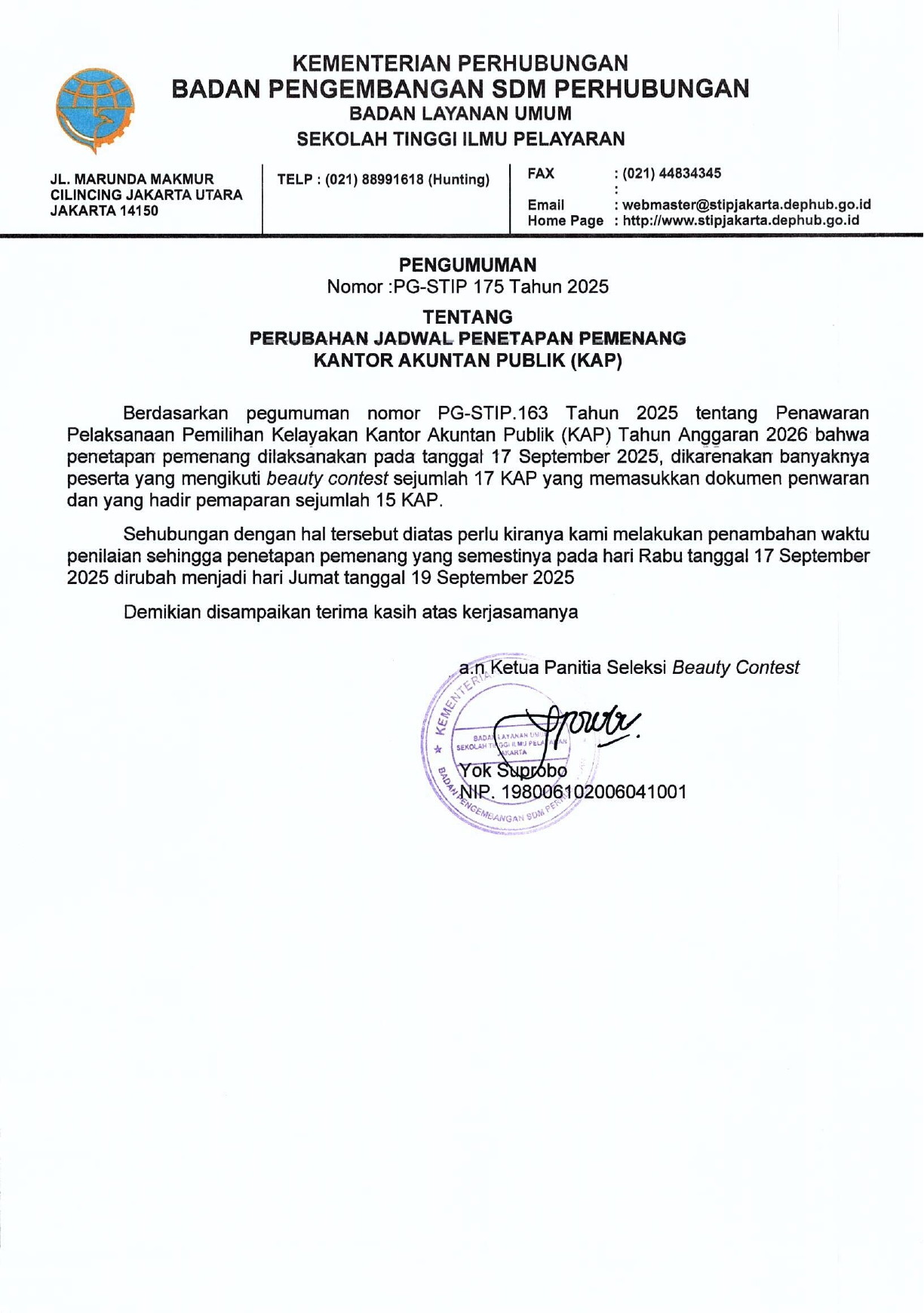 perubahan-jadwal-penetapan-pemenang-kantor-akuntan-publik-kap
