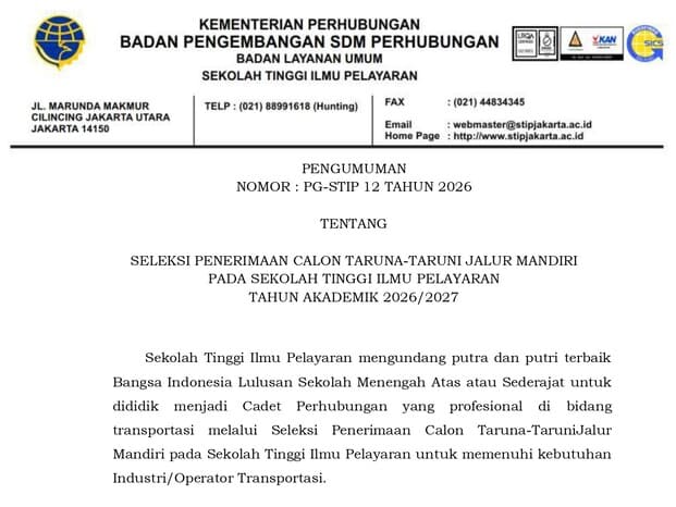 penerimaan-calon-taruna-taruni-jalur-mandiri-sekolah-tinggi-ilmu-pelayaran-stip-jakarta-tahun-akademik-20262027
